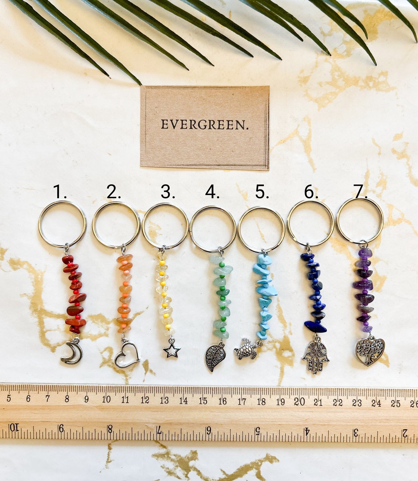 Crystal Chip Chakra Keychains - Wide Variety Available!