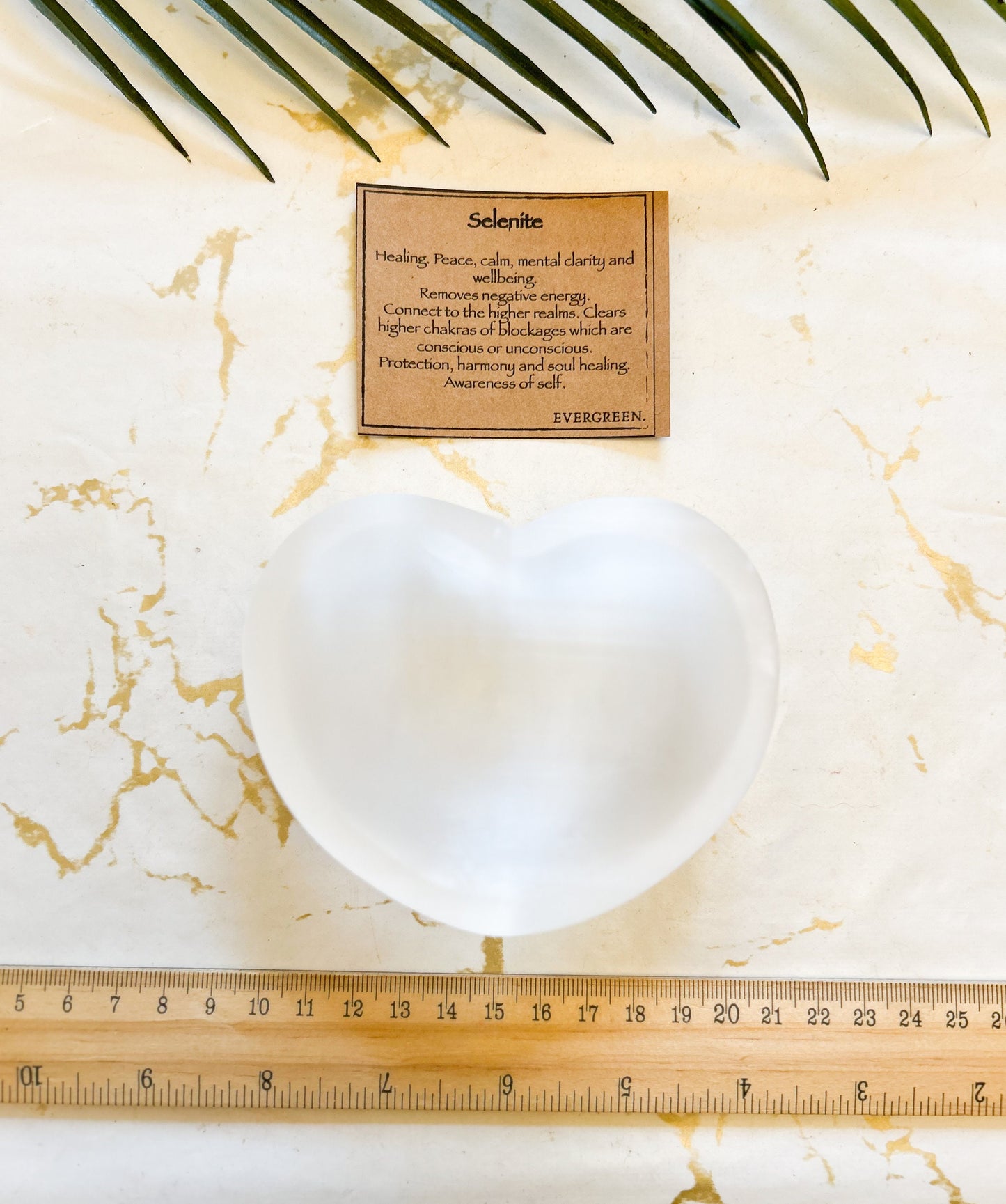 Selenite Crystal Heart Trinket Dish - Protection, Harmony & Healing