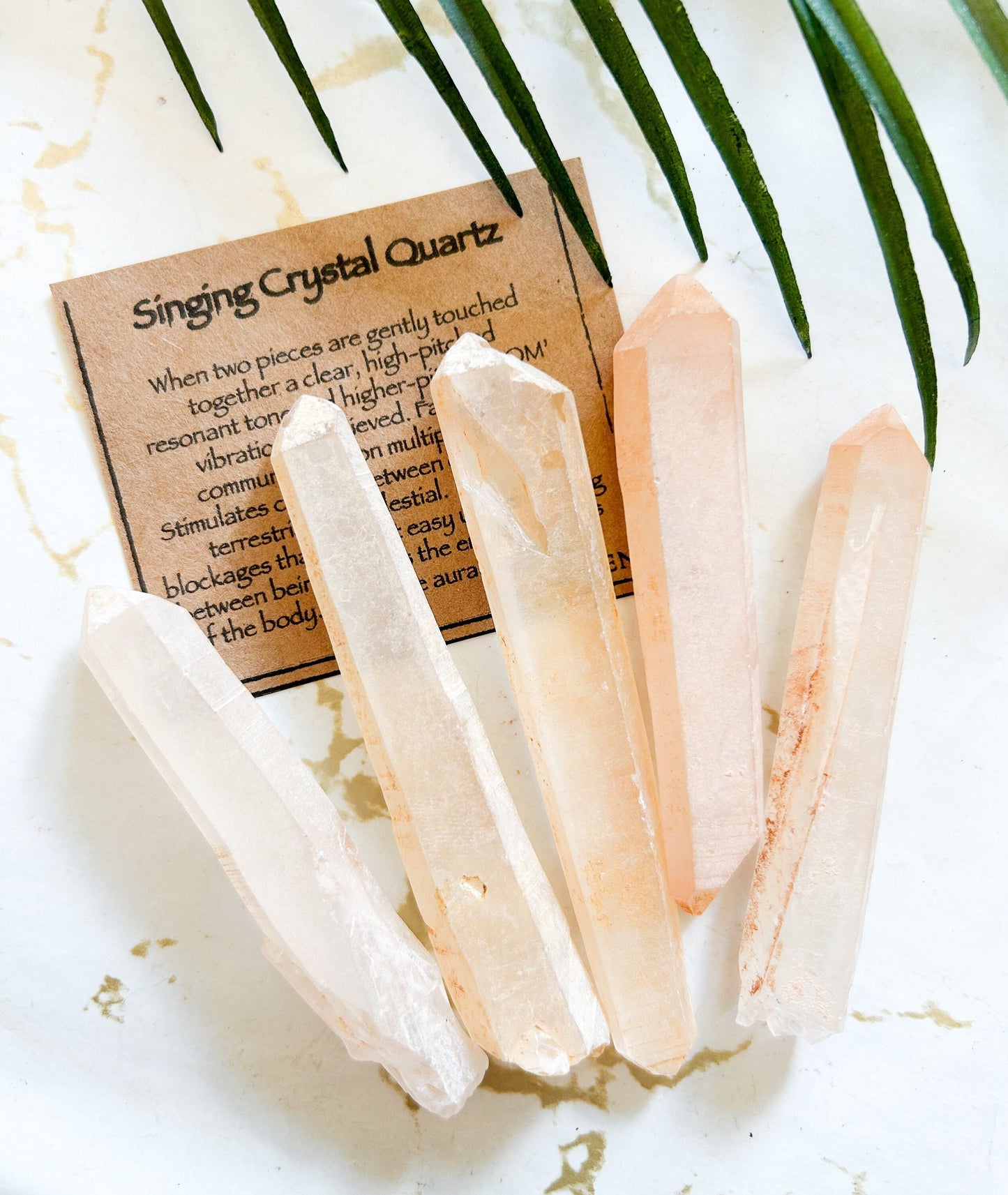 Singing Crystal Quartz Point - Alignment, Calming & Meditation
