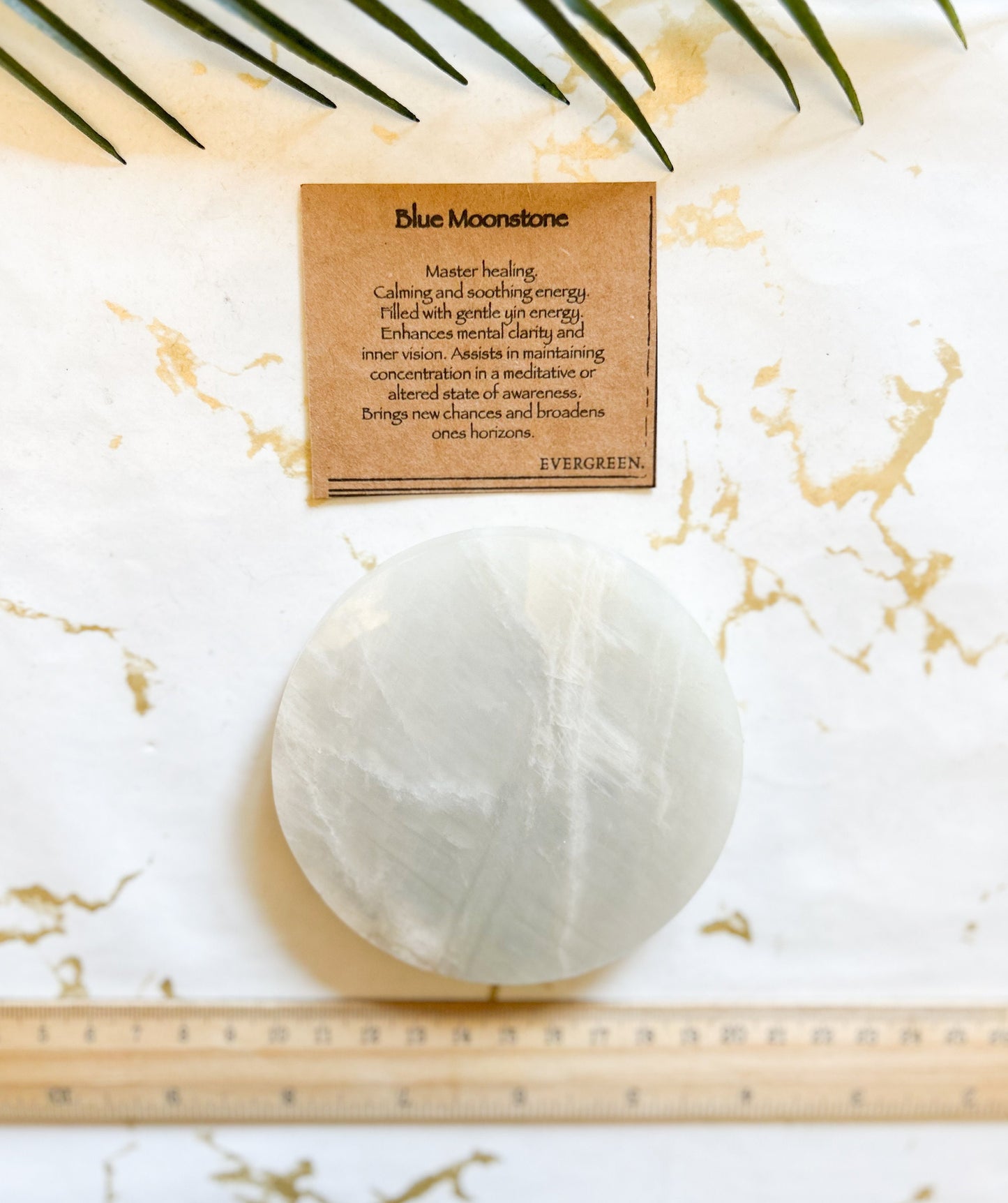 Blue Moonstone Crystal Carving - Calming, Concentration & Awareness