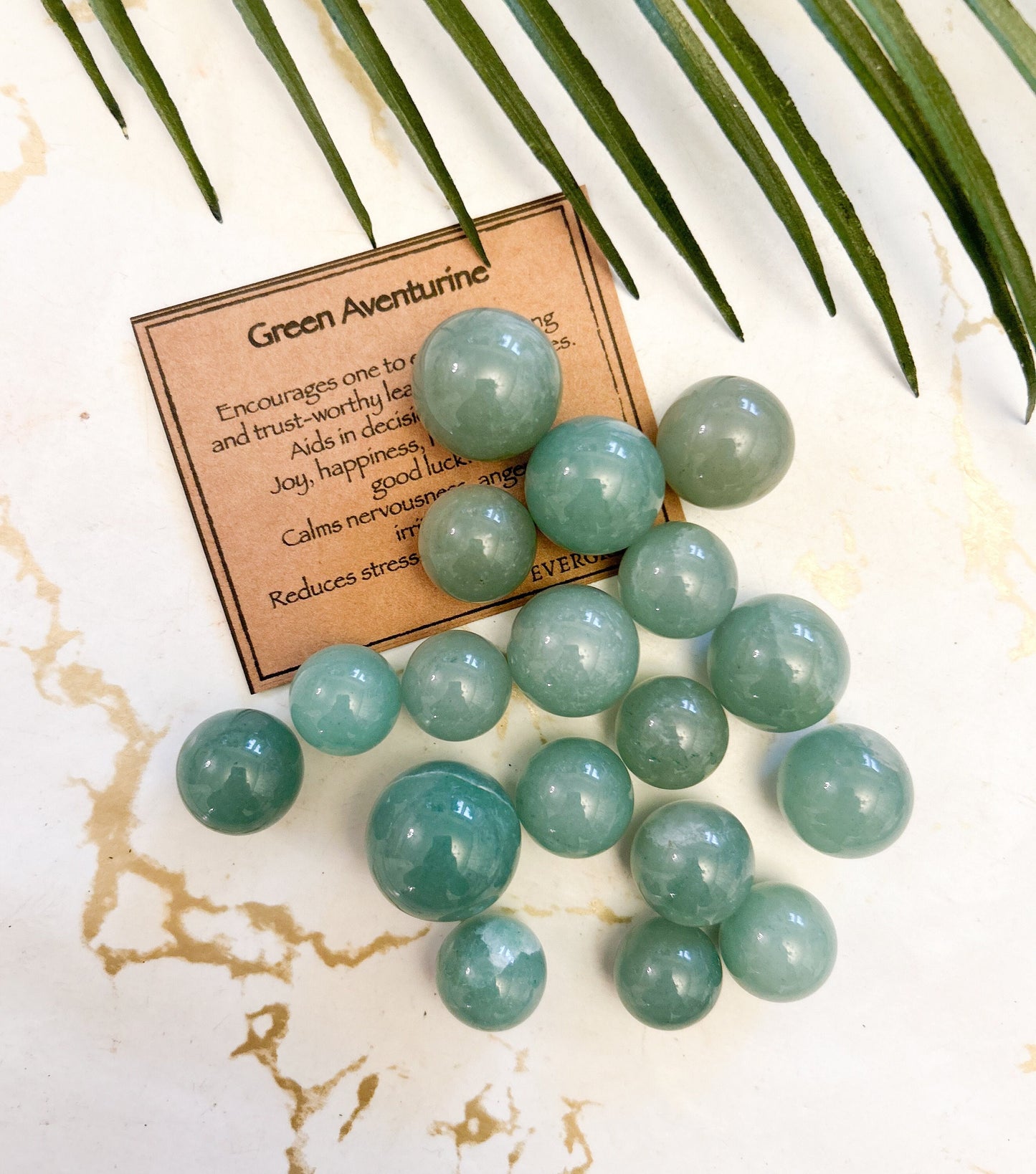 Green Aventurine Crystal Sphere - Joy, Happiness & Harmony