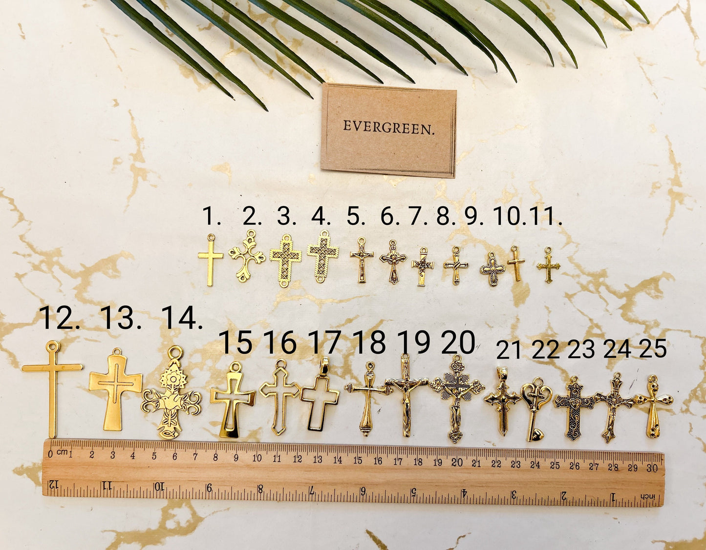 Gold Cross / Crucifix / Religion / Church Pendant / Charm - Variety Of Chains Available!