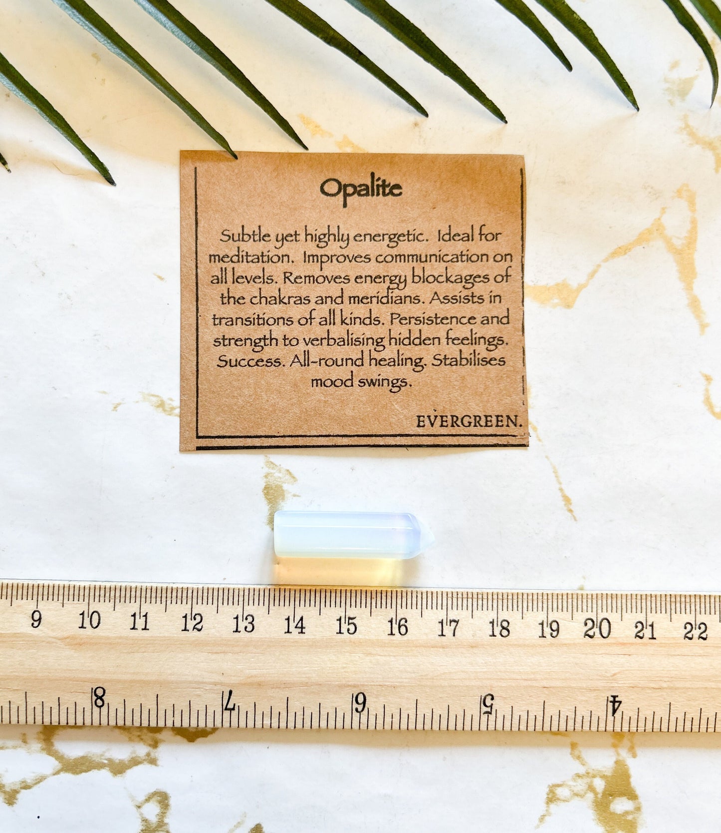 Opalite Crystal Point - Healing, Success & Meditation