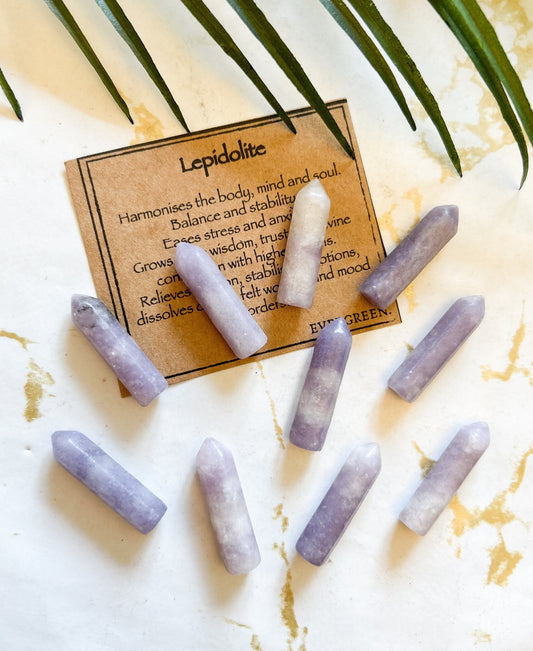 Lepidolite Crystal Point - Harmony, Balance & Stability