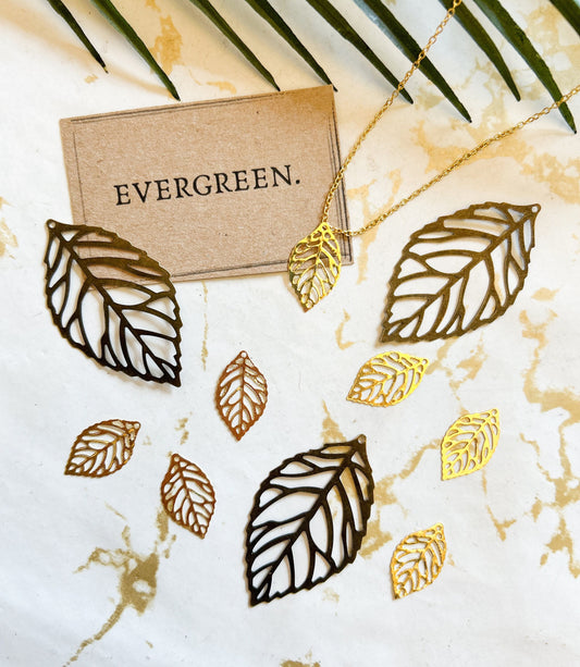 Gold / Bronze Leaf Pendant / Charm - Variety Of Chains Available!