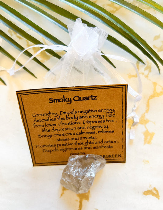 Raw / Rough Smoky Quartz Crystal - Grounding, Calmness & Manifestation