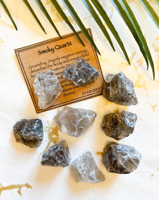 Raw / Rough Smoky Quartz Crystal - Grounding, Calmness & Manifestation