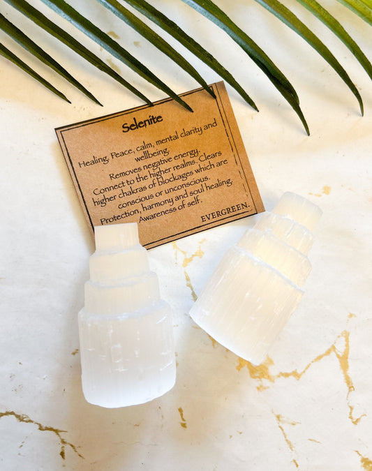 Selenite Crystal Tower - Peace, Calm & Clarity