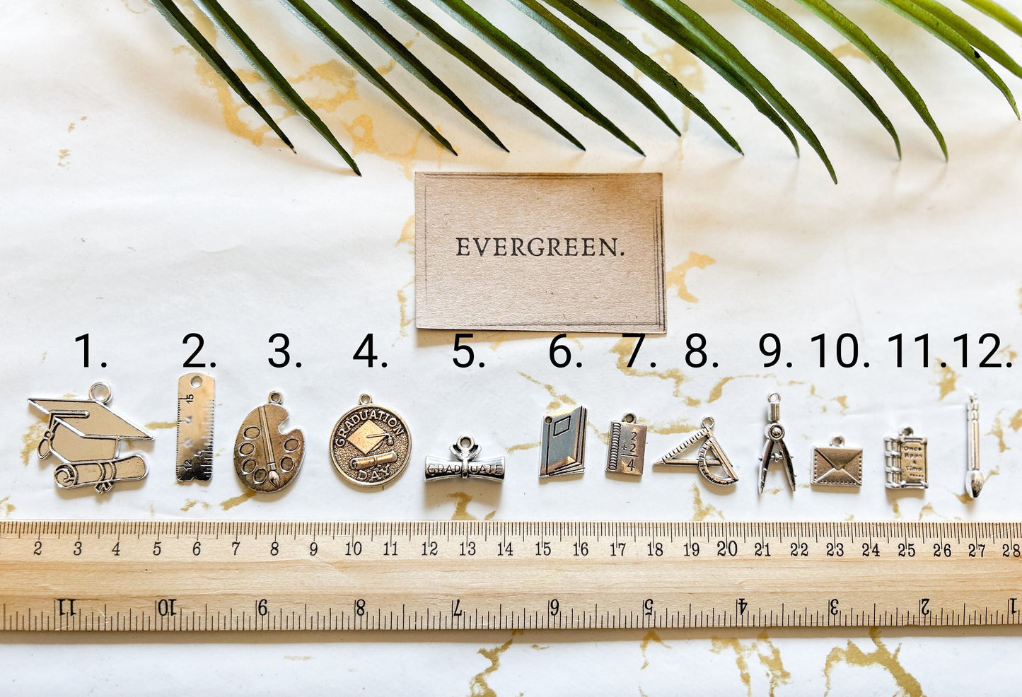 Graduation / Education Pendant / Charm - School, College, University, Leavers, Maths, Art, English, Teacher, Pupil, Student