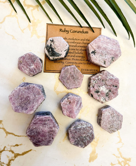 Ruby Corundum Crystal Carving - Growth, Evolution & Change