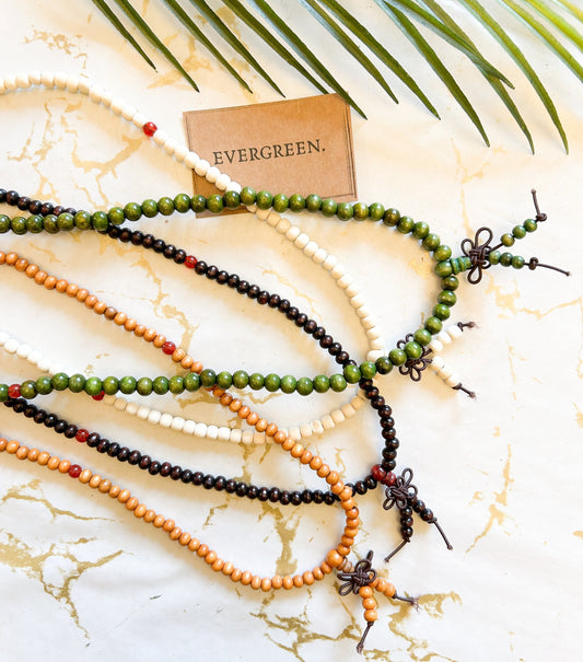 Coconut Wood Mala Beads / Meditation / Buddhism / Prayer - Wide Variety Available!