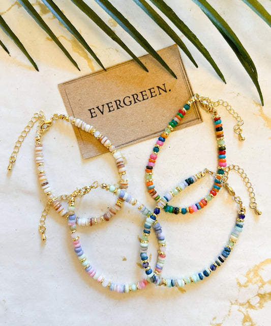 Natural Shell Bohemian Beaded Bracelets - Wide Variety Available!