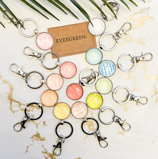 Inspirational / Thank You Keychain - Friend, Colleague, Teacher, Mother, Father, Boss, Doctor, Nurse