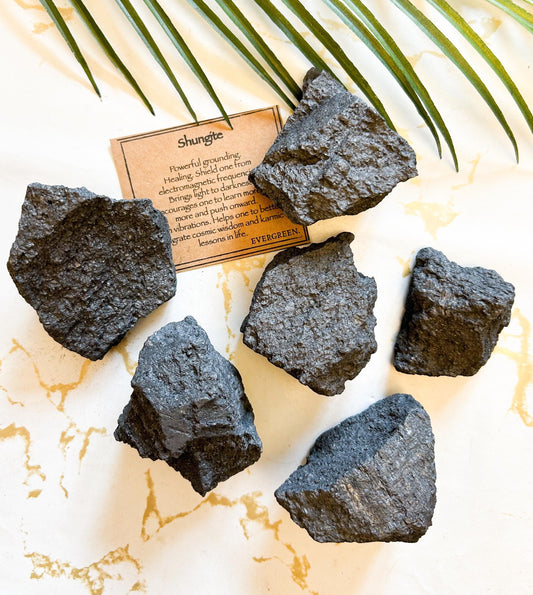 Raw / Rough Shungite Crystal - Healing, Light & Wisdom