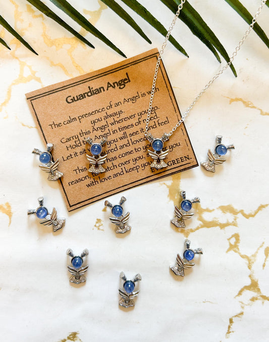 Guardian Angel Kyanite Crystal Copper Pendant - Variety Of Chains Available!