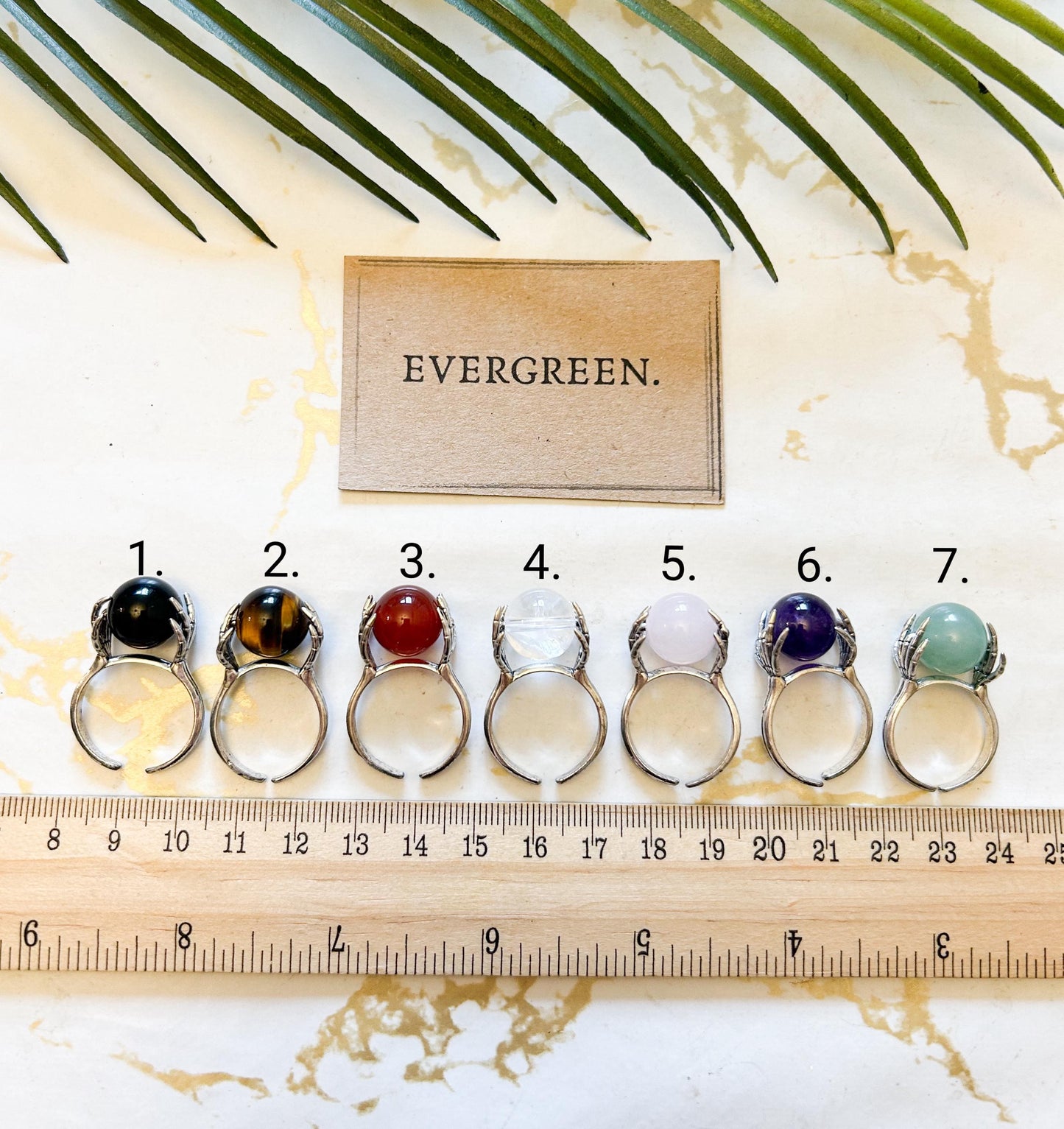 Hand Clasping Crystal Ball Ring - One Size Fits All / Wide Variety Available