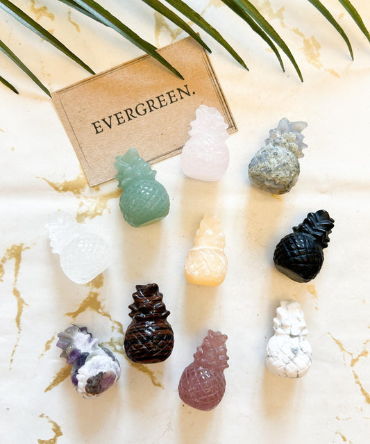 Crystal Pineapple Carving - Wide Variety Available!