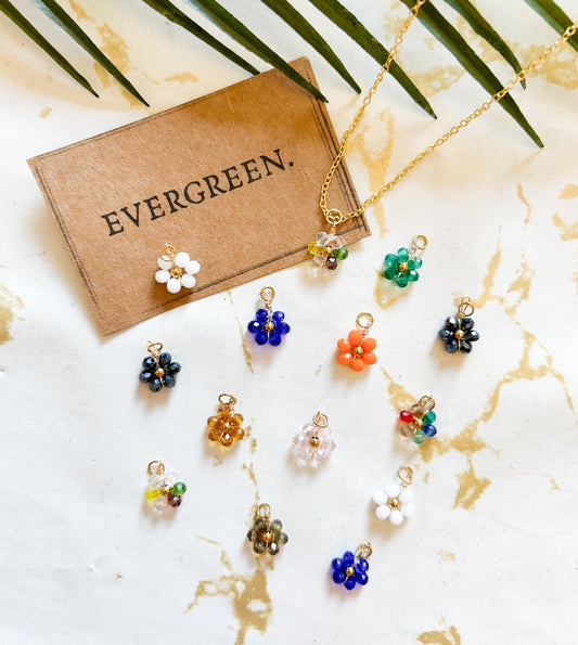 Floral / Flower / Daisy Pendant / Charm - Variety Of Chains Available!