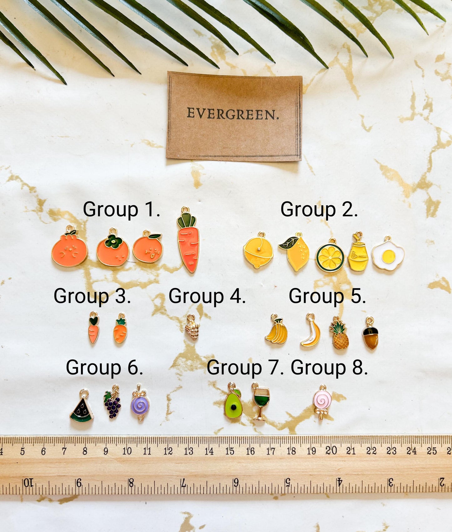 Fruit / Vegetable Enamel Charm / Pendant - Wide Variety Available!