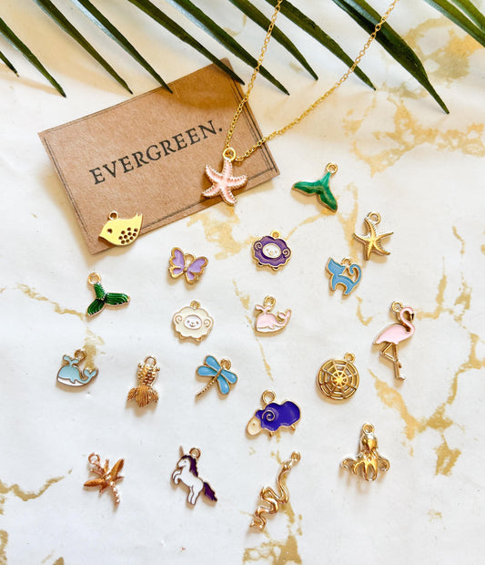 Animal / Nature / Ocean / Summer Enamel Pendant / Charm - Variety Of Chains Available!