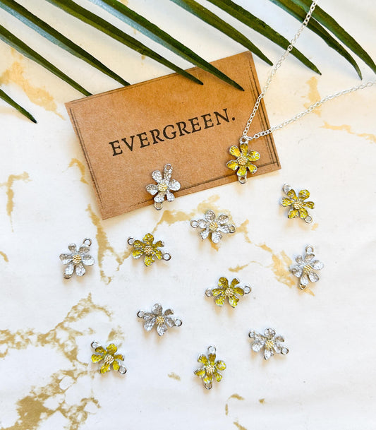Flower / Floral / Daisy Pendant / Charm - Variety Of Chains Available!