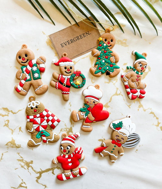 Gingerbread Man Christmas Tree Hanging Ornament / Bauble - Wide Variety Available!