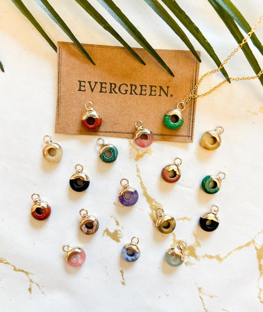 Crystal Doughnut Pendant / Charm - Variety Of Chains Available!