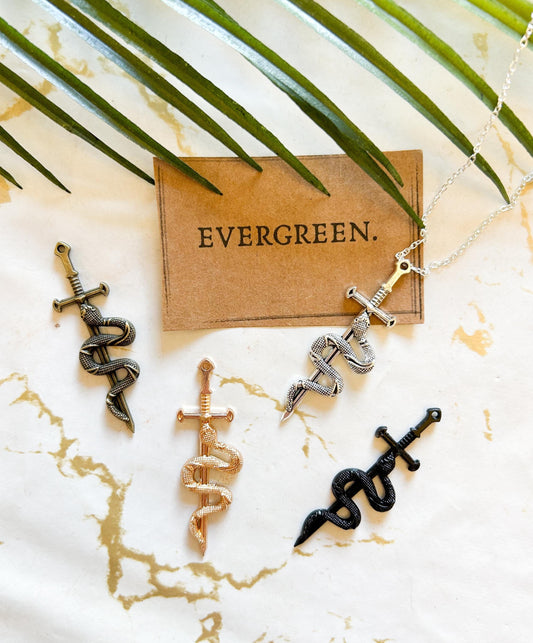 Snake & Sword Pendant / Charm - Wide Variety Available!