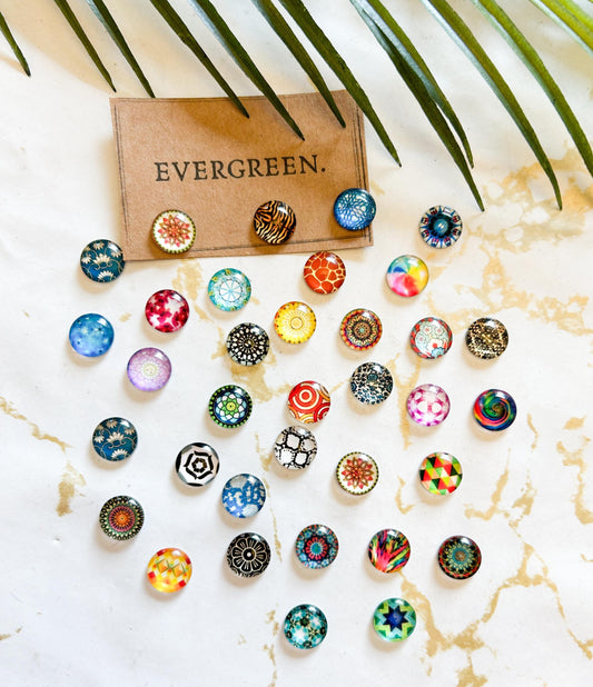 Crystal Resin Cabochon Pattern / Print / Mandala / Meditation / Decoration - Wide Variety Available!