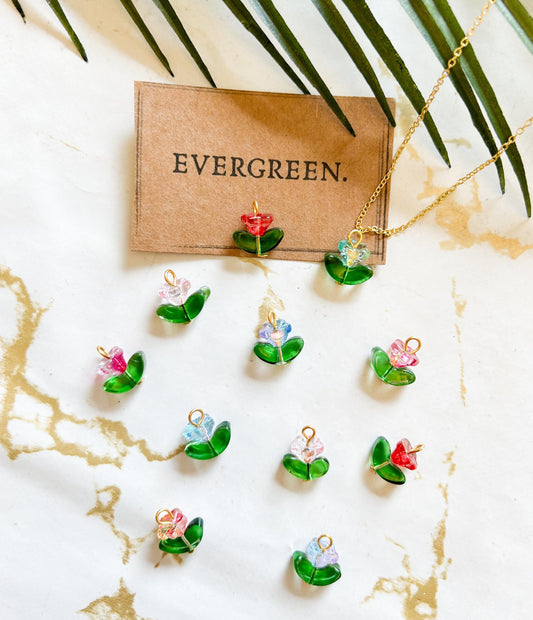 Flower / Floral Pendant / Charm - Variety Of Chains Available!
