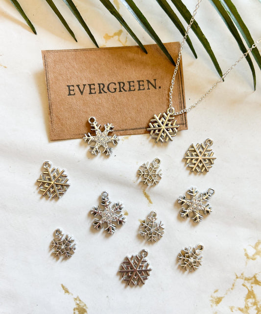 Snowflake Pendant / Charm - Variety Of Chains Available