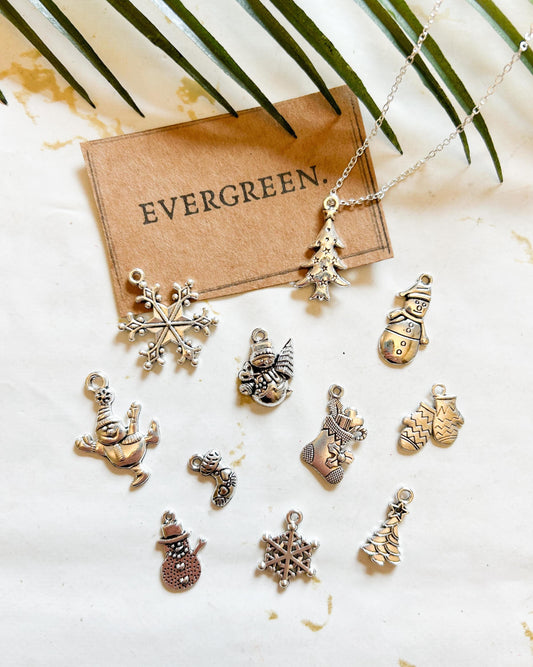 Silver Christmas Pendant / Charm - Variety Of Chains Available!