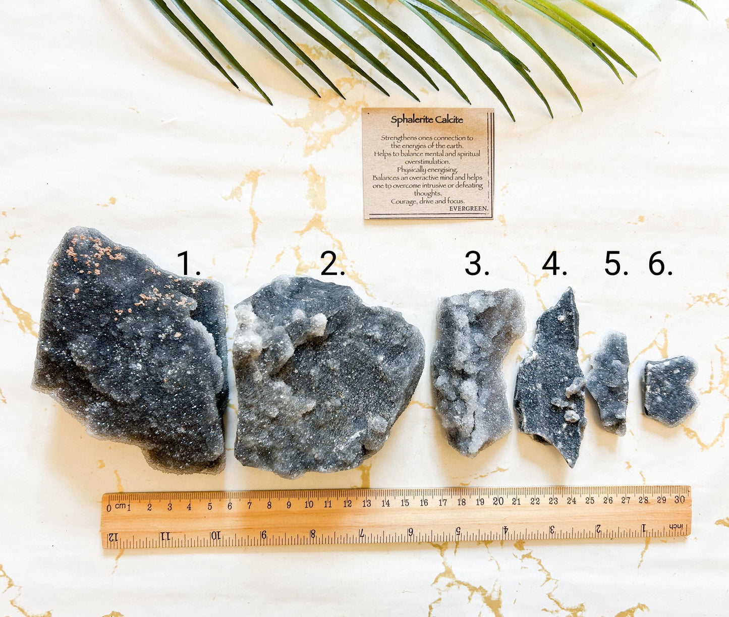 Raw / Rough Sphalerite Calcite Crystal - Balance, Energy & Courage