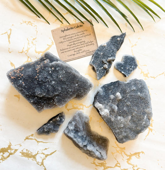 Raw / Rough Sphalerite Calcite Crystal - Balance, Energy & Courage