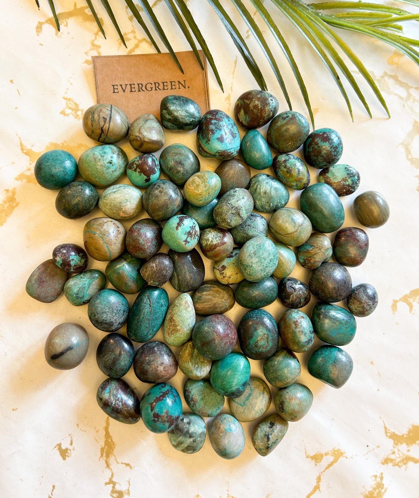 Chrysocolla Crystal Tumbled Stone - Wisdom, Guidance & Calm