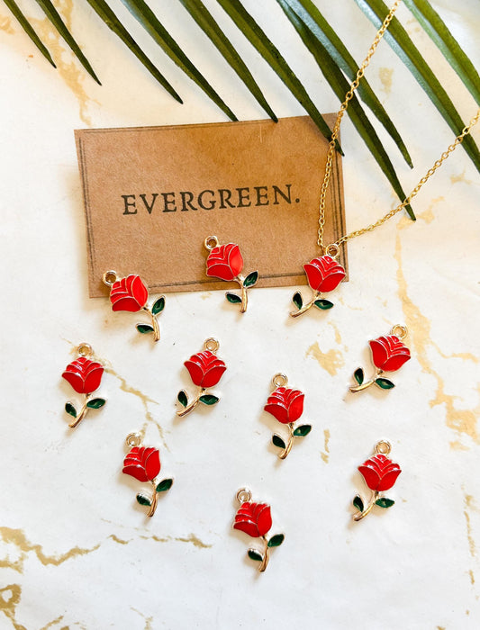 Rose Pendant / Charm - Variety Of Chains Available!