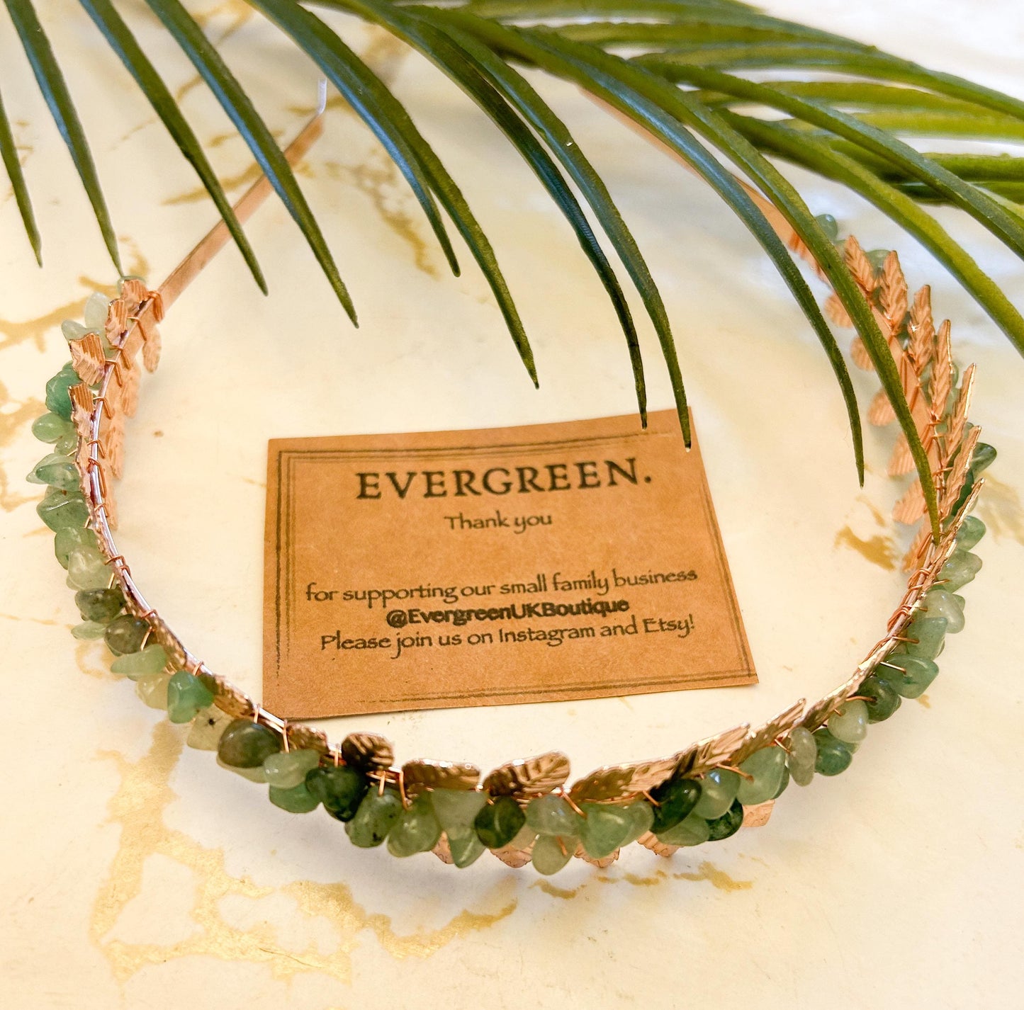 Gold / Silver Crystal Chip & Ornate Leaf Head Band - Wide Variety Available