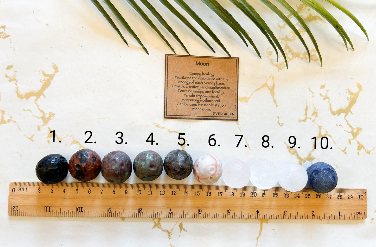 Crystal Moon Carving - Healing, Growth & Creativity