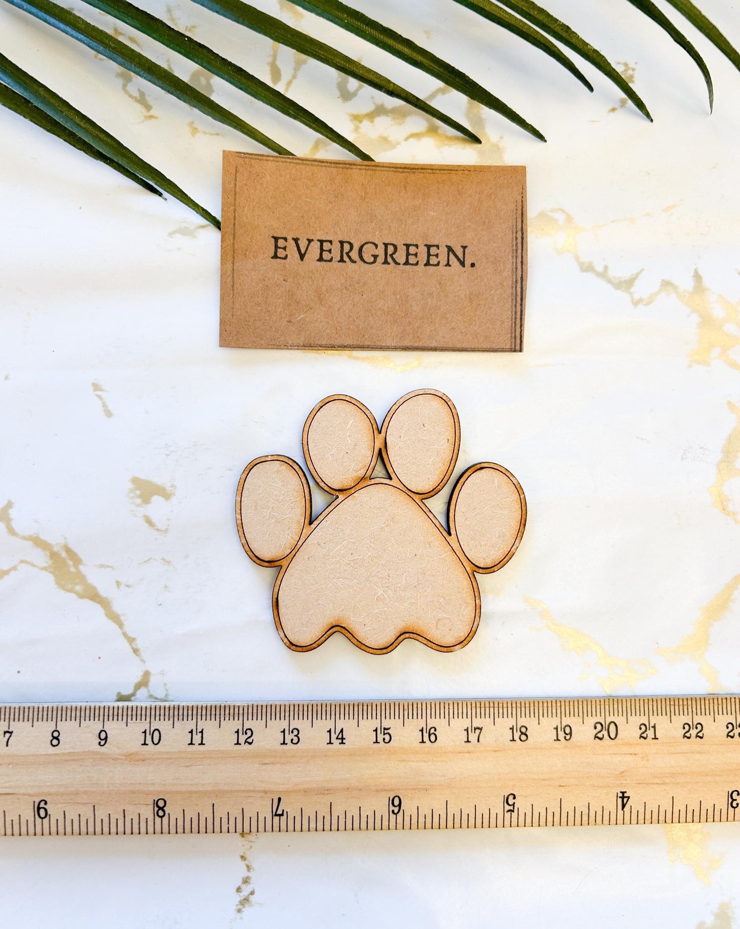 Wooden Paw Print - Make Your Own Bauble! Dog / Cat / Hamster / Pet