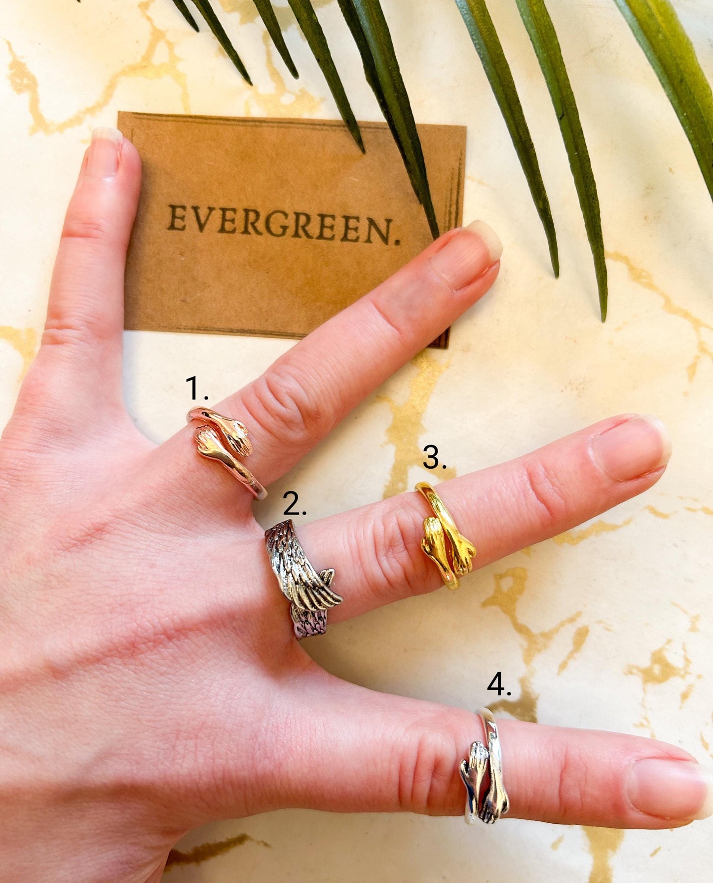 Adjustable Hug / Love / Cuddle Ring Gold / Silver / Rose Gold