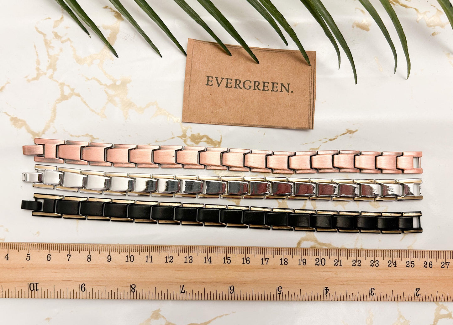 Men's Therapeutic Magnetic Energy Healing Bracelet - Rose / Gold / Silver / Black