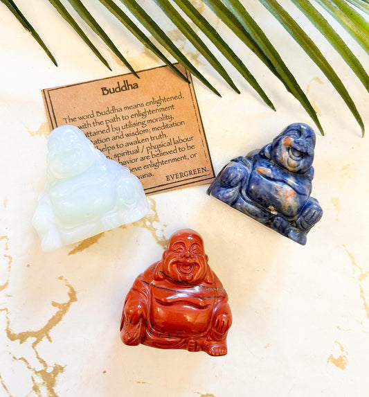 Crystal Buddha Carving - Enlightenment, Wisdom & Meditation