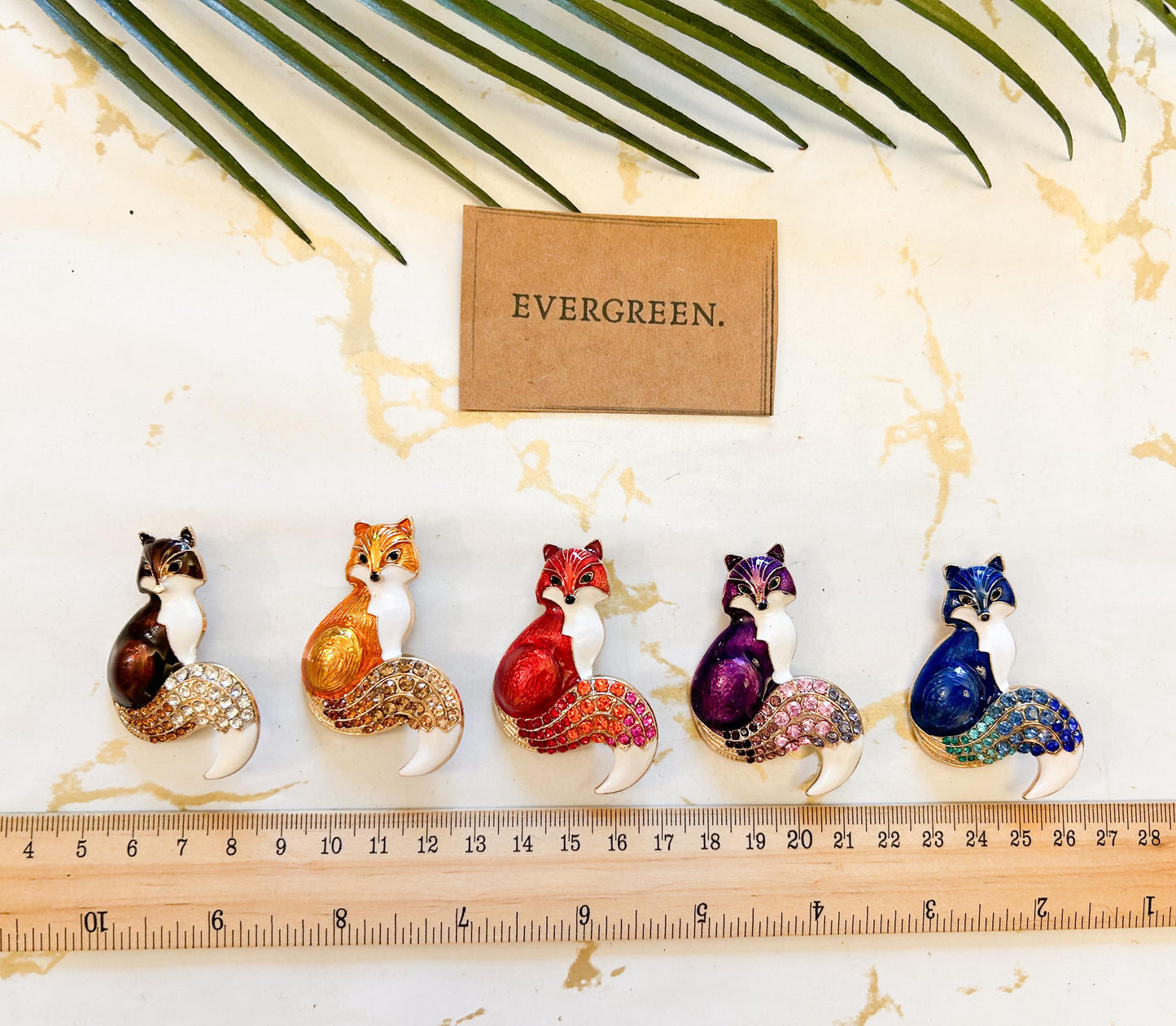 Rhinestone Fox Brooch - Wide Variety Available!