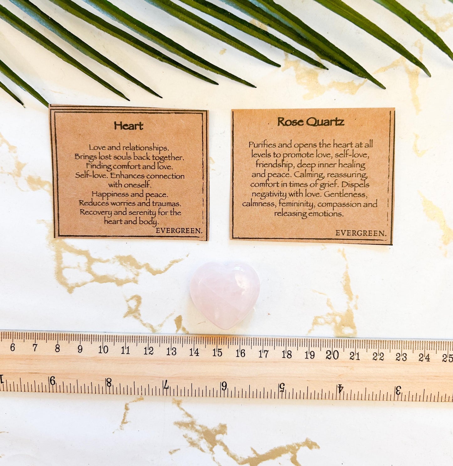 Rose Quartz Crystal Heart 15mm - Peace, Love & Healing