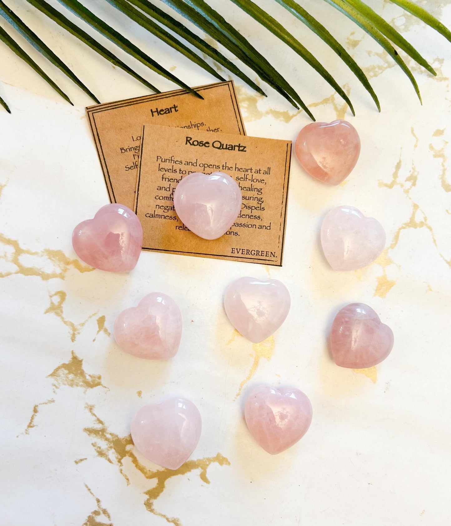 Rose Quartz Crystal Heart 15mm - Peace, Love & Healing