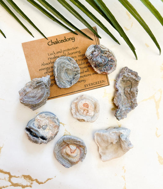 Natural Galaxy Titanium Chalcedony Druzy Crystal Free Form