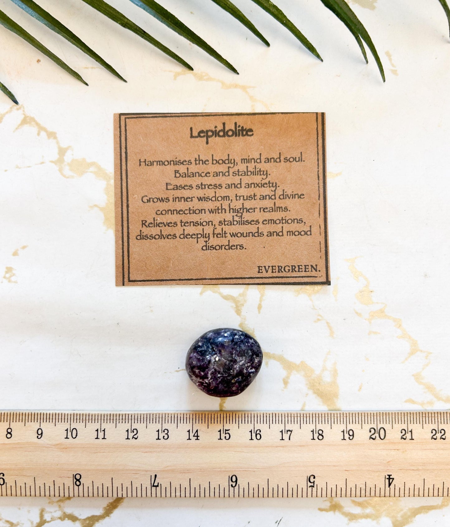 Purple Lepidolite Crystal Tumbled Stone - Harmony, Balance & Stability