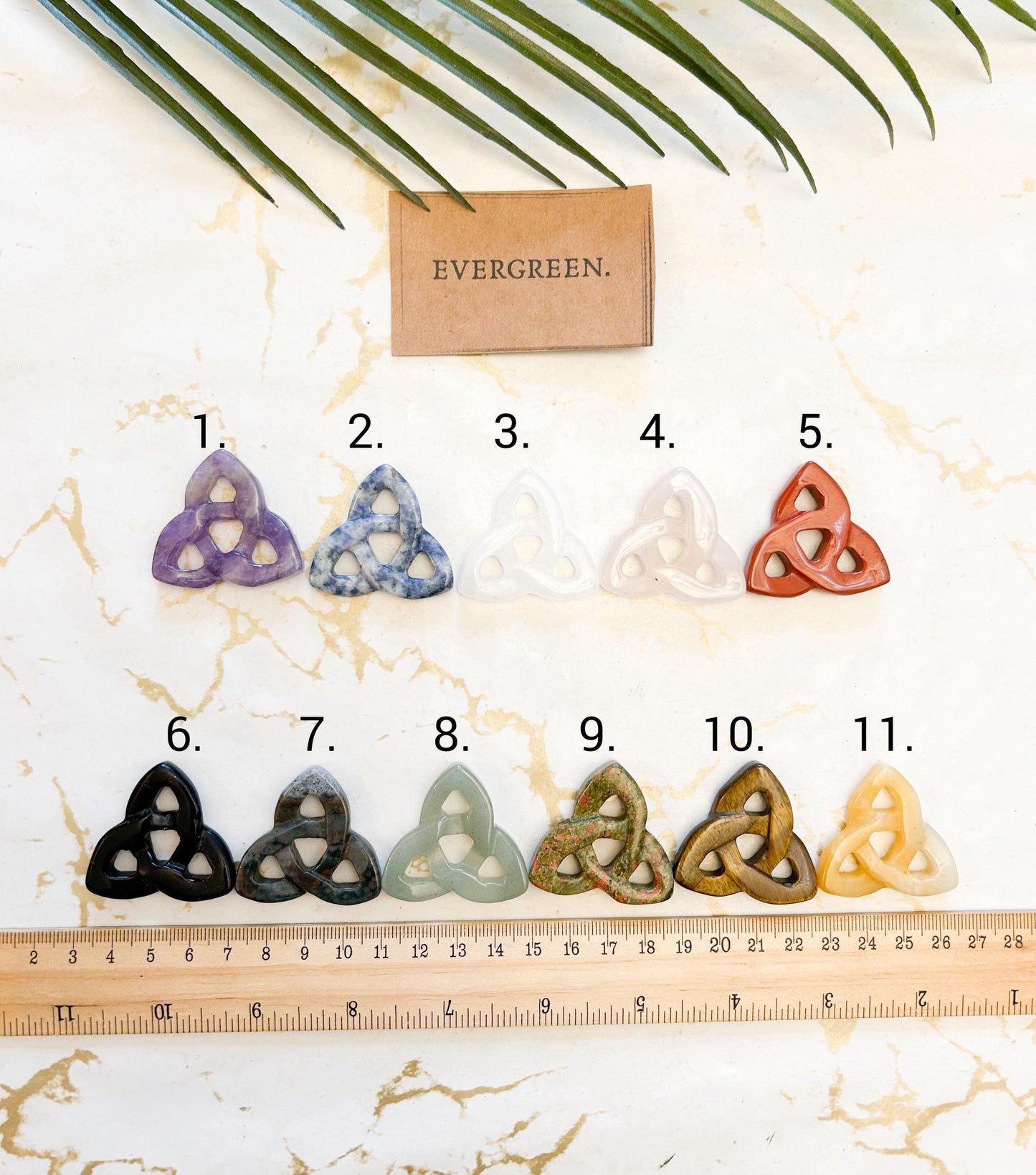 Celtic Knot Crystal Carving - Wide Variety Available!
