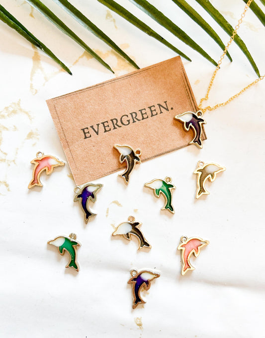 Dolphin Pendant / Charm - Variety Of Chains Available!
