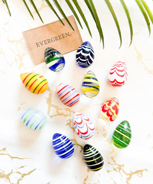 Hand Painted Glass / Crystal Easter Eggs -Wide Variety Available!